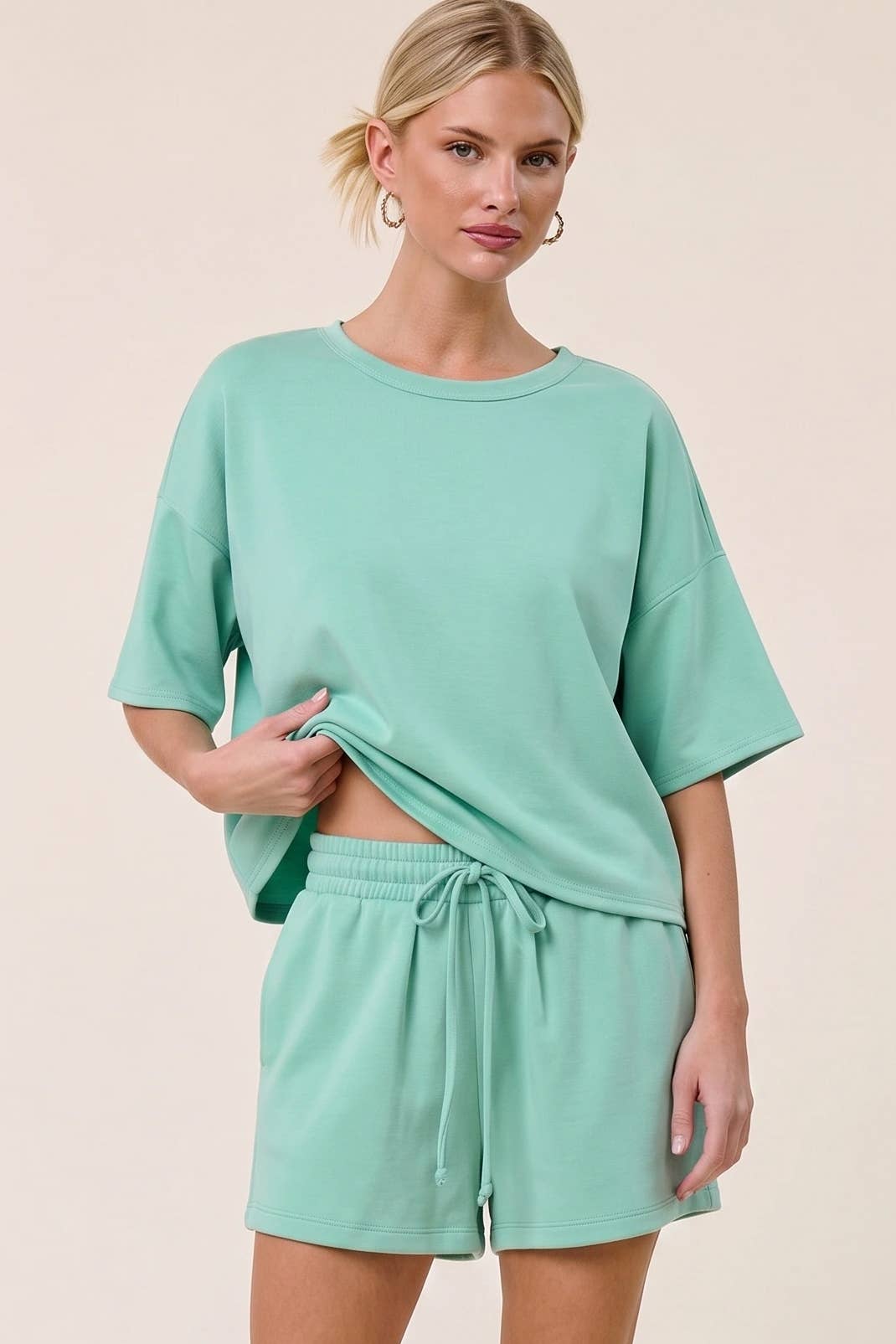 Boxy Short Sleeve Scuba Shirt