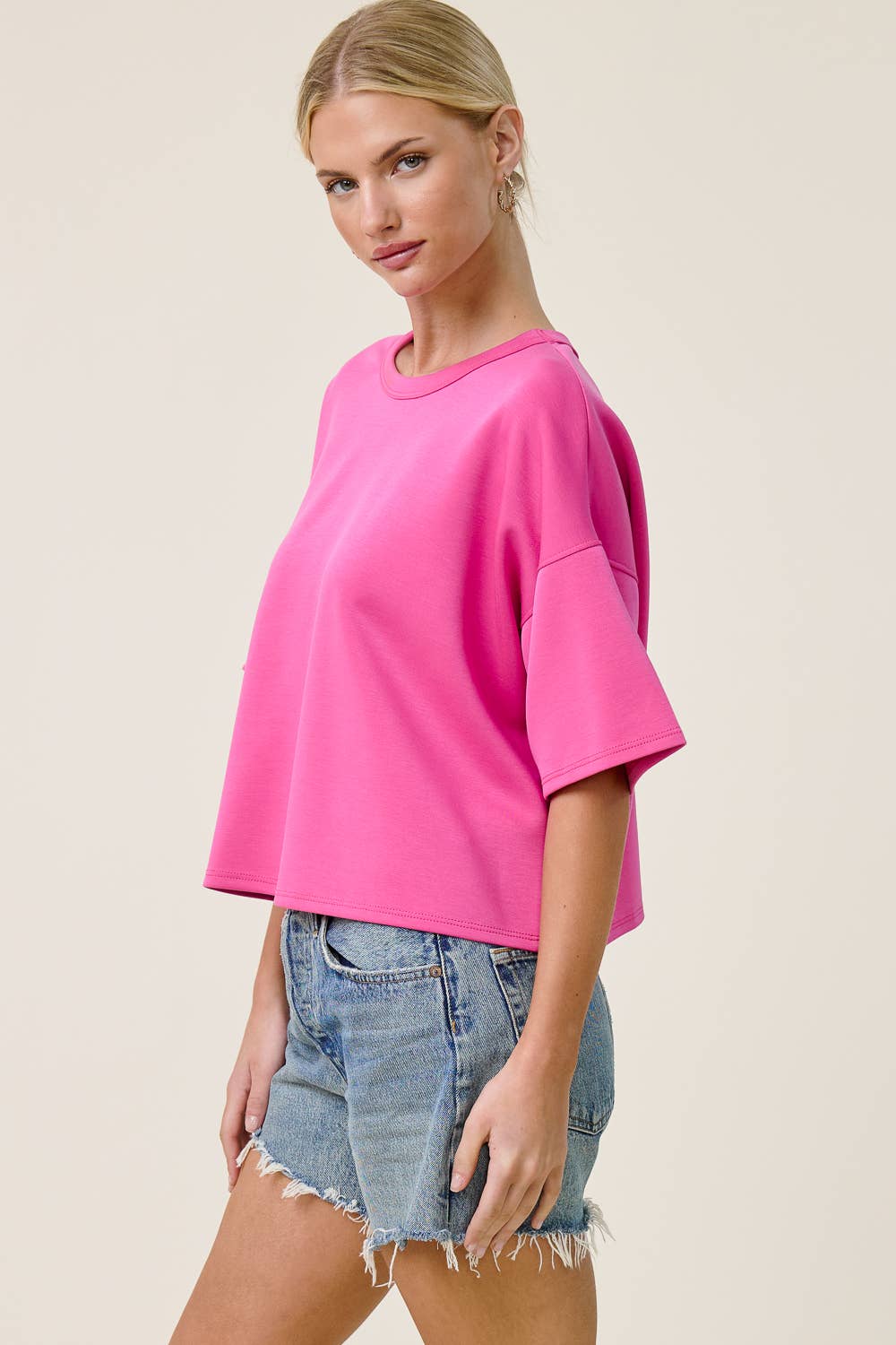 Boxy Short Sleeve Scuba Shirt