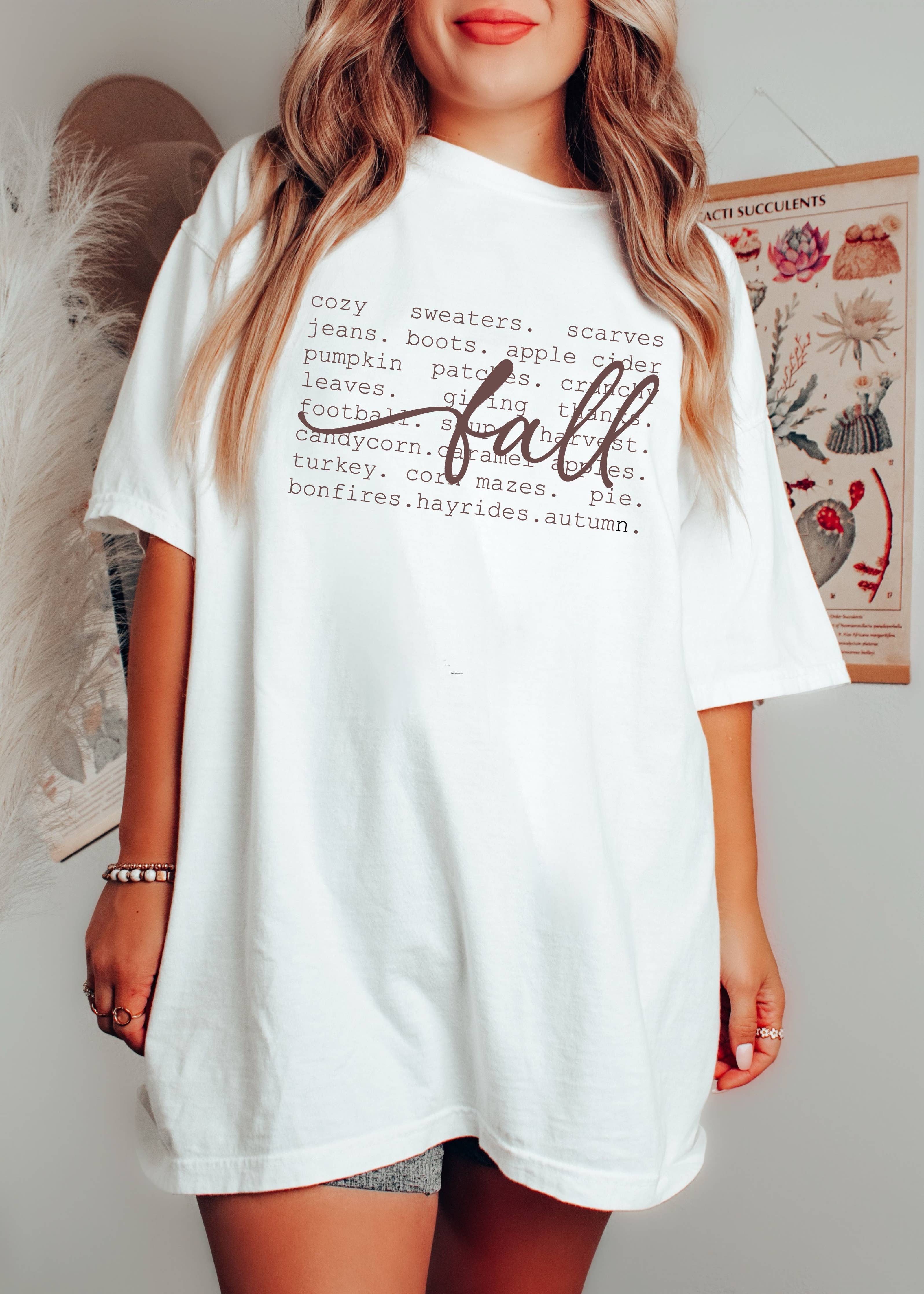 Fall Words Tee