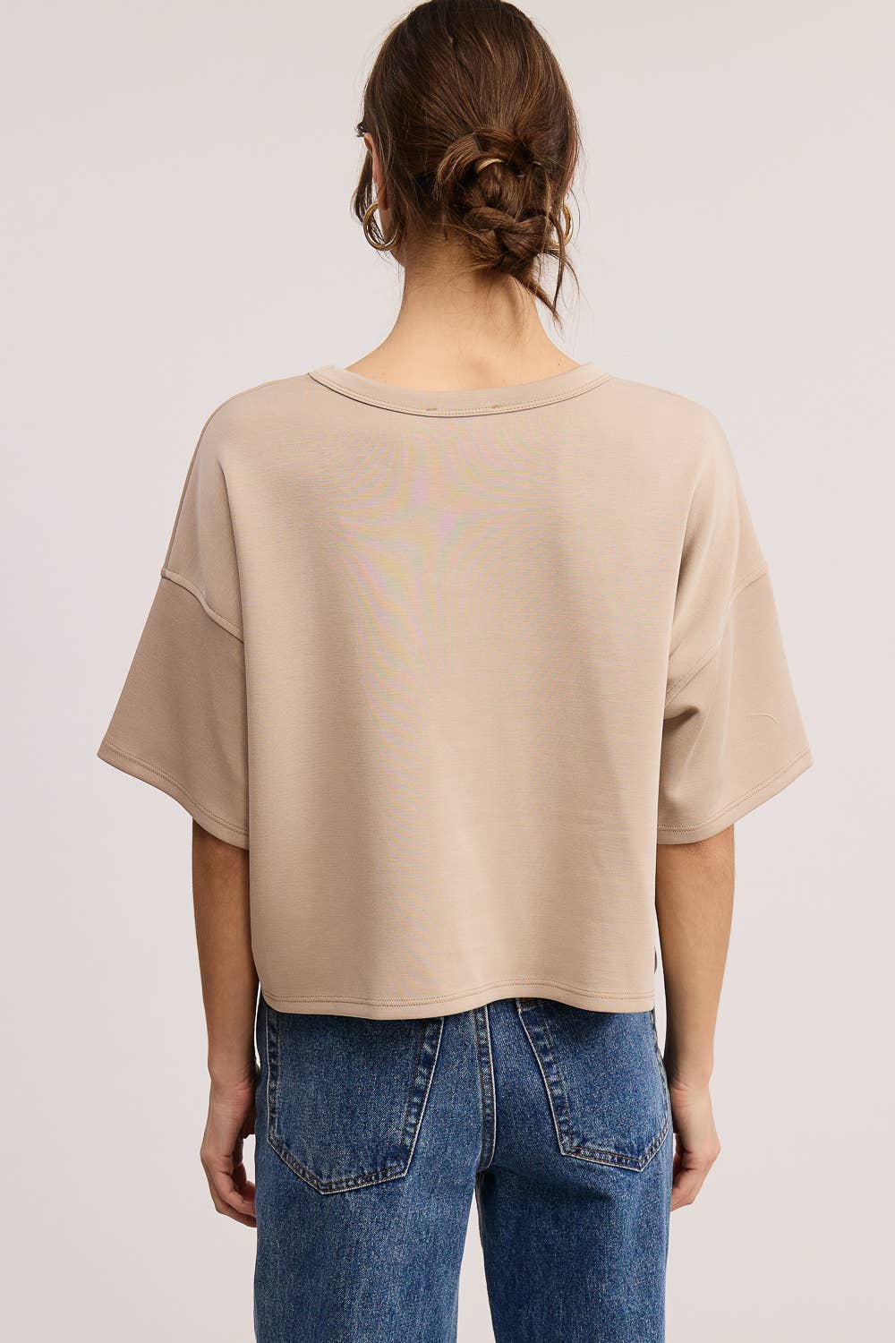 Boxy Short Sleeve Scuba Shirt