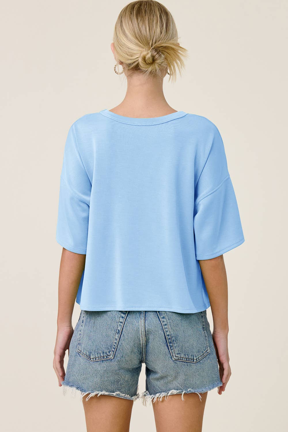 Boxy Short Sleeve Scuba Shirt