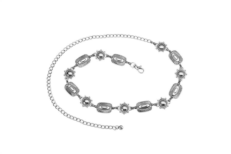 Ladies Fashion Decorative Multi Shaped Chain Belt