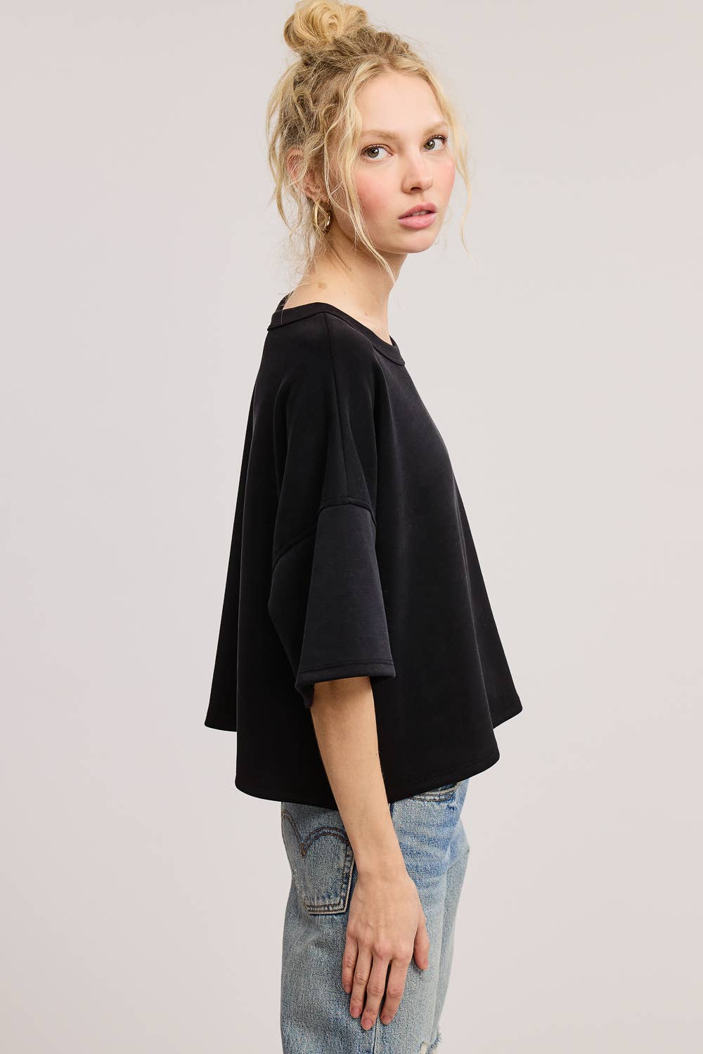 Boxy Short Sleeve Scuba Shirt