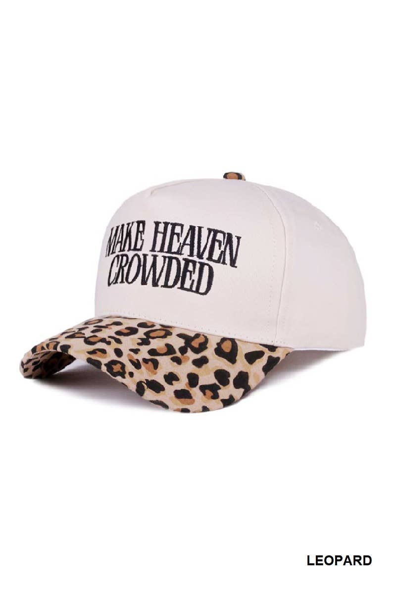 ...._ 1230 Make Heaven Crowded Two Tone Canvas Cotton Cap SI-28815