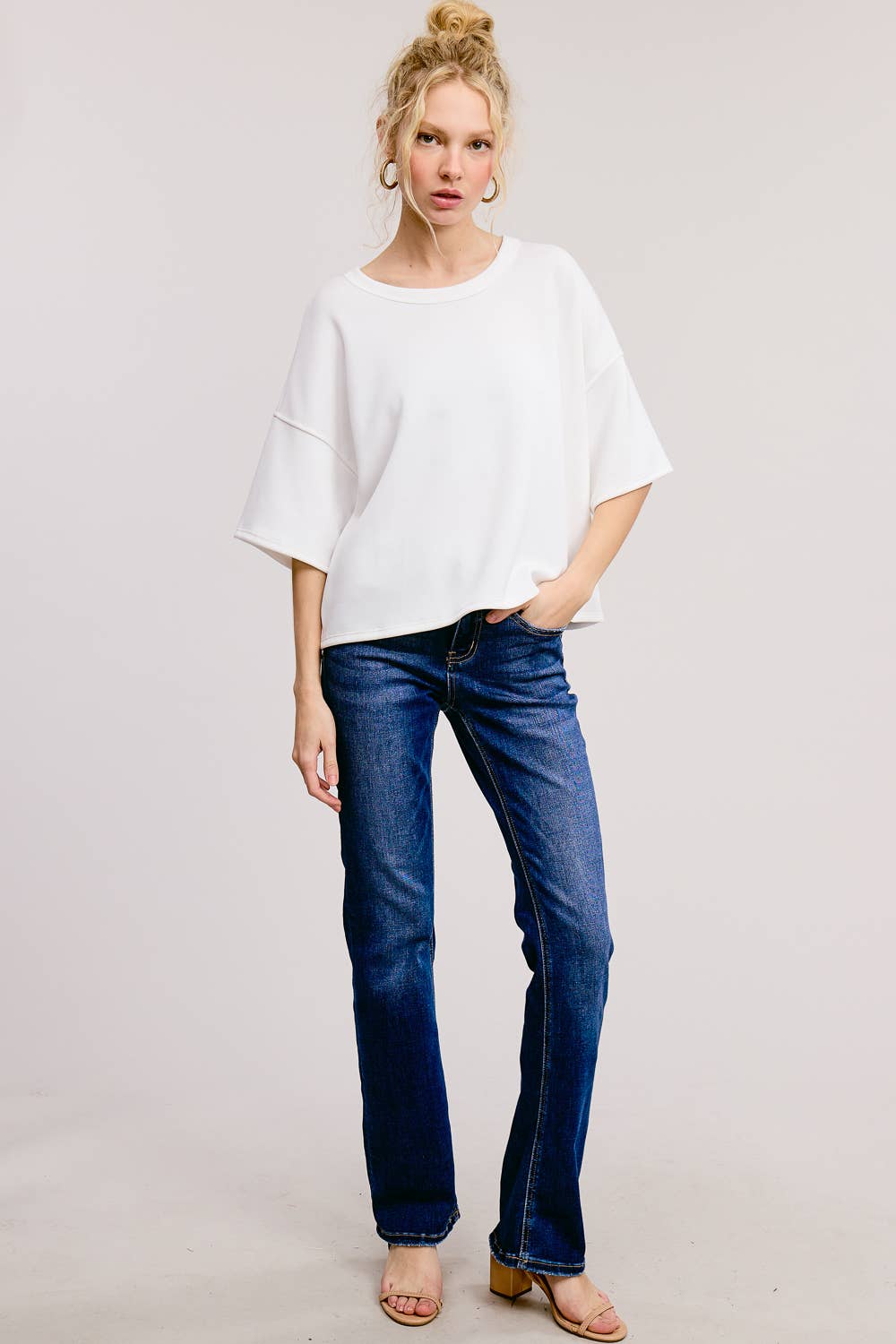 Boxy Short Sleeve Scuba Shirt