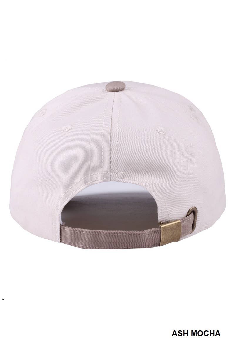 ,,,.....SI-27996 Salty Two Tone Canvas Cotton Cap 0611