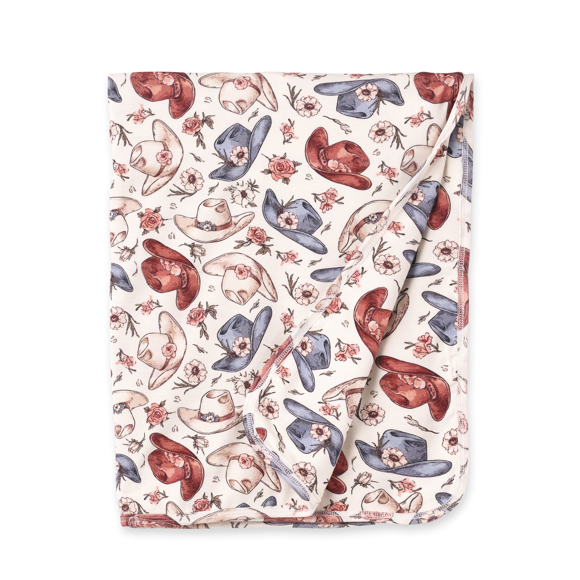 Wildflower Rodeo Stroller Blanket - Soft Bamboo Baby Gift