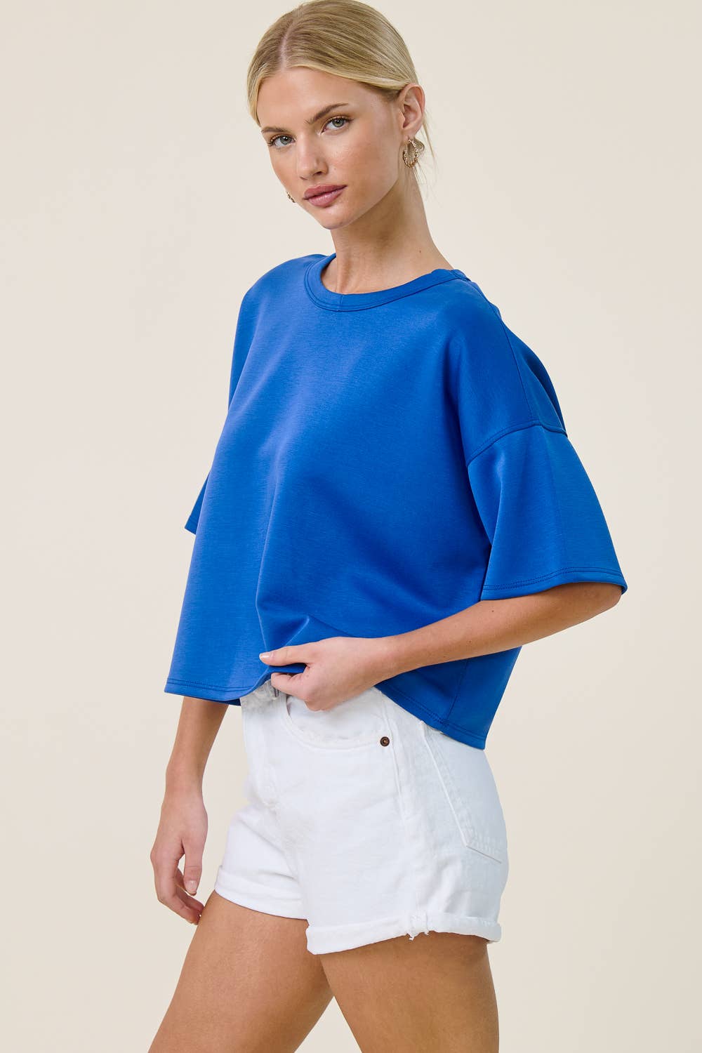 Boxy Short Sleeve Scuba Shirt