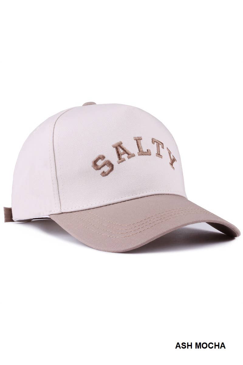 ,,,.....SI-27996 Salty Two Tone Canvas Cotton Cap 0611