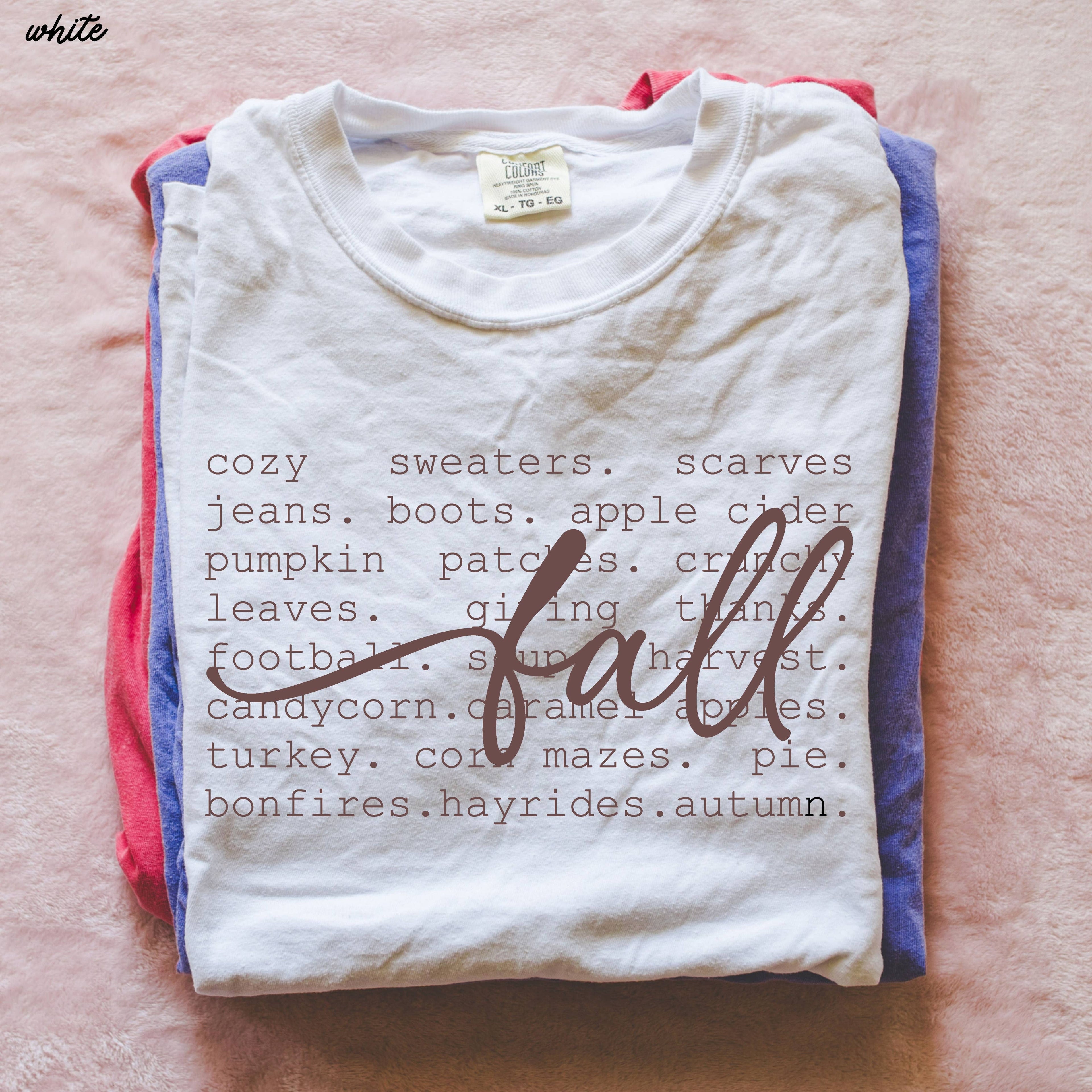 Fall Words Tee
