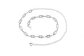 Interwoven Metal Fashion Ladies Chain Link Belt