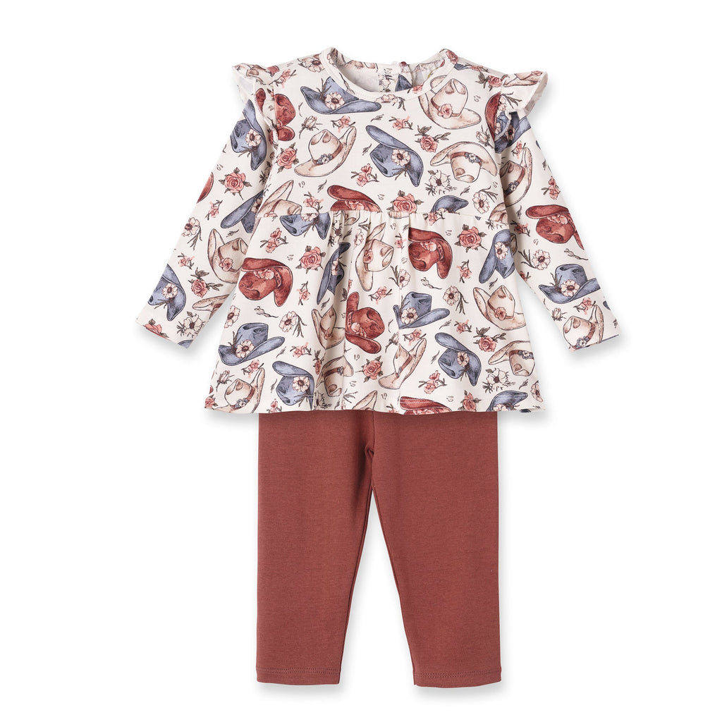 Wildflower Rodeo Cowgirl Set- Bamboo Top & Cotton Pants