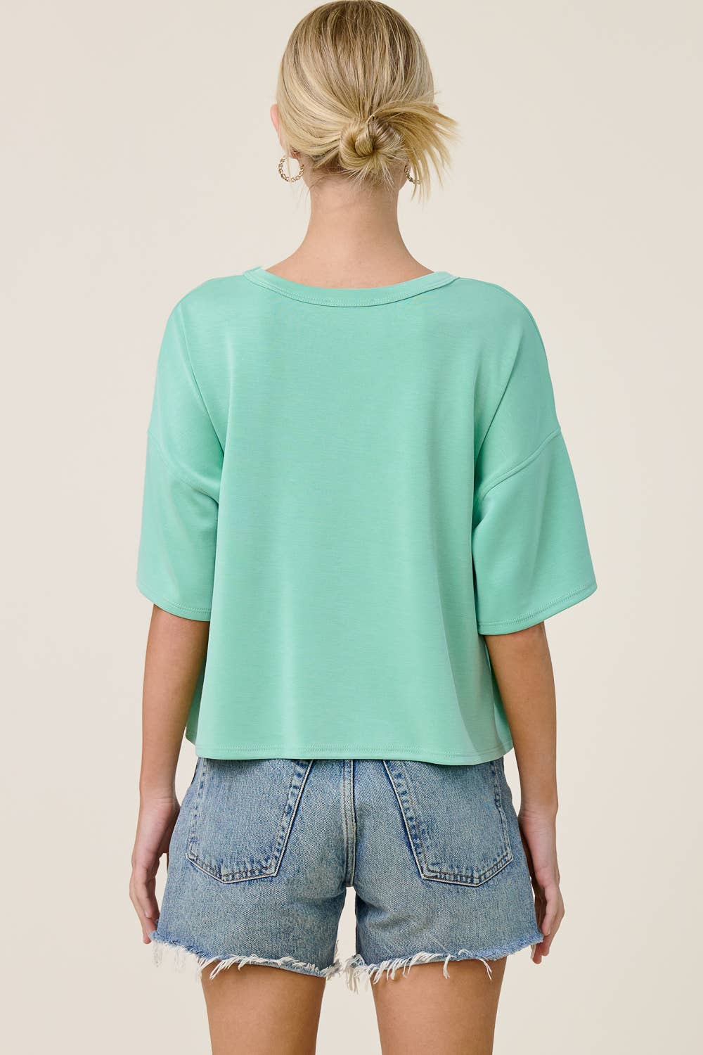 Boxy Short Sleeve Scuba Shirt