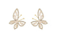 Ladies Rhinestone Butterfly Fashion Earring