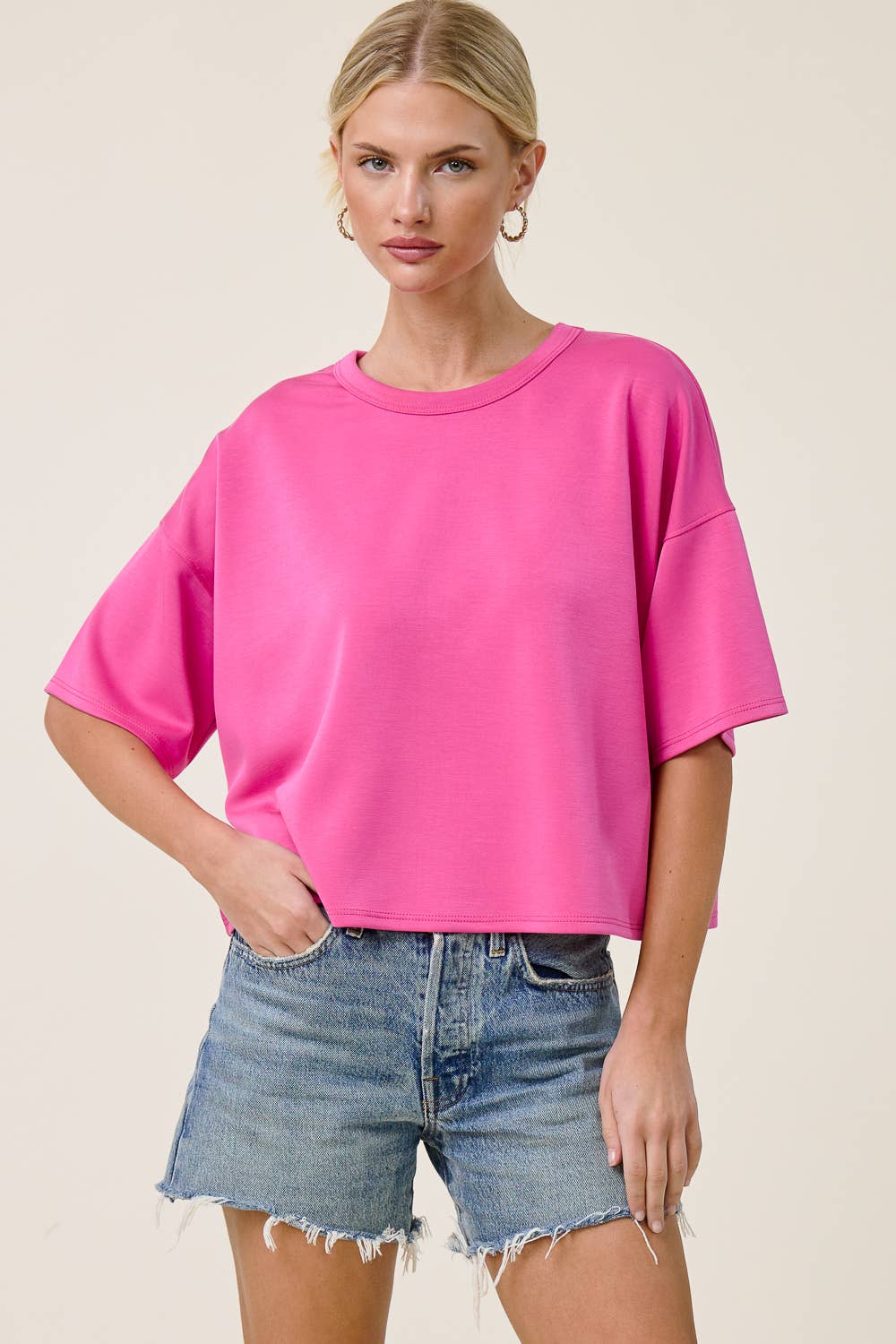 Boxy Short Sleeve Scuba Shirt