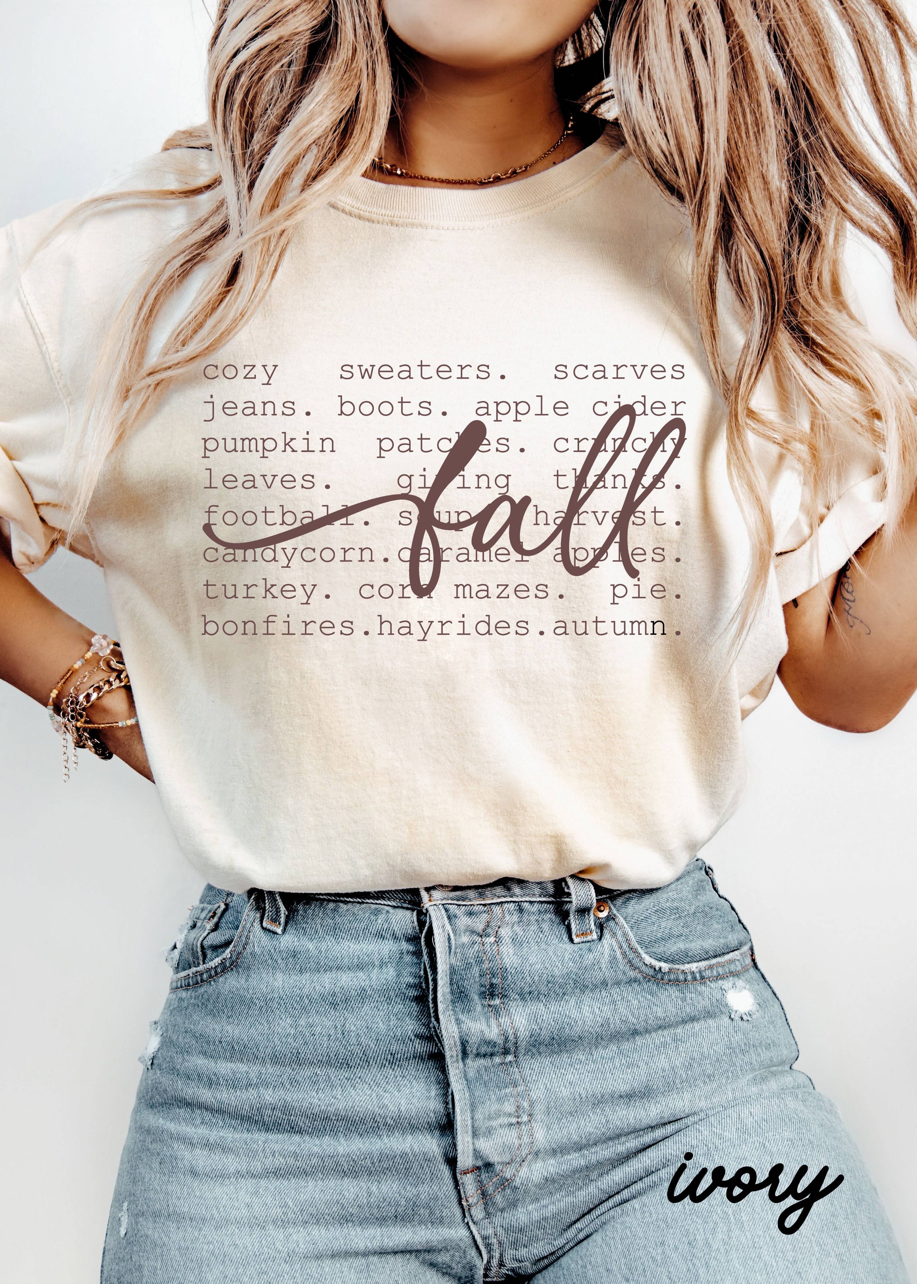 Fall Words Tee