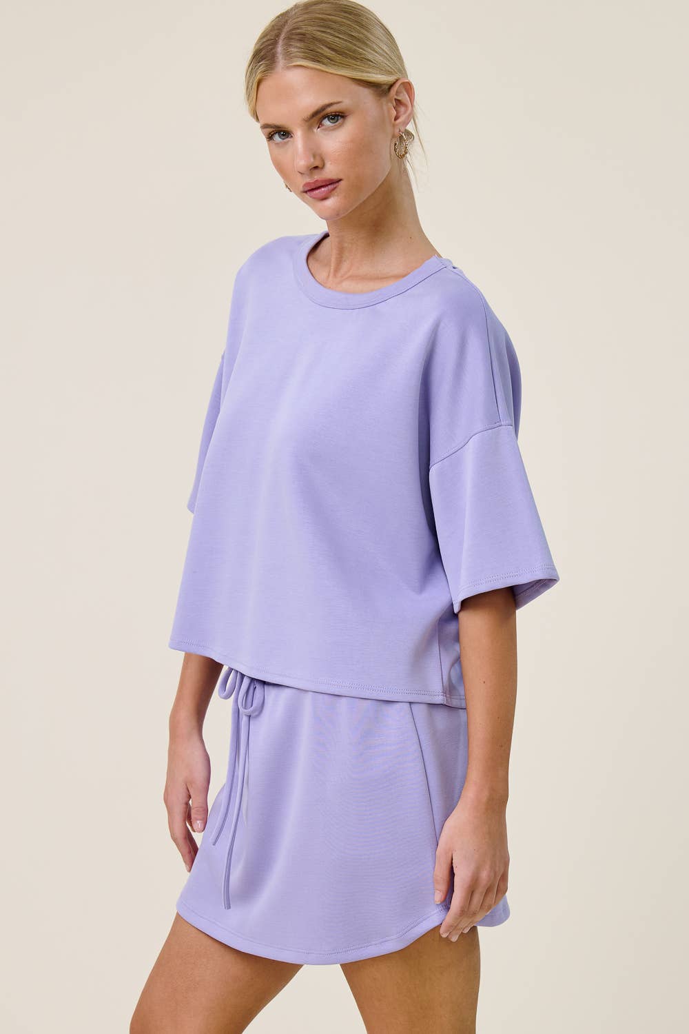 Boxy Short Sleeve Scuba Shirt