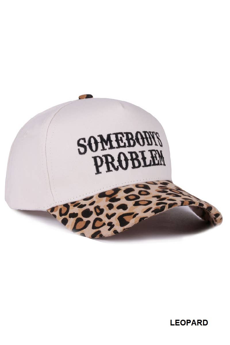 1014 Somebody's Problem Two Tone Canvas Cotton Cap SI-28471