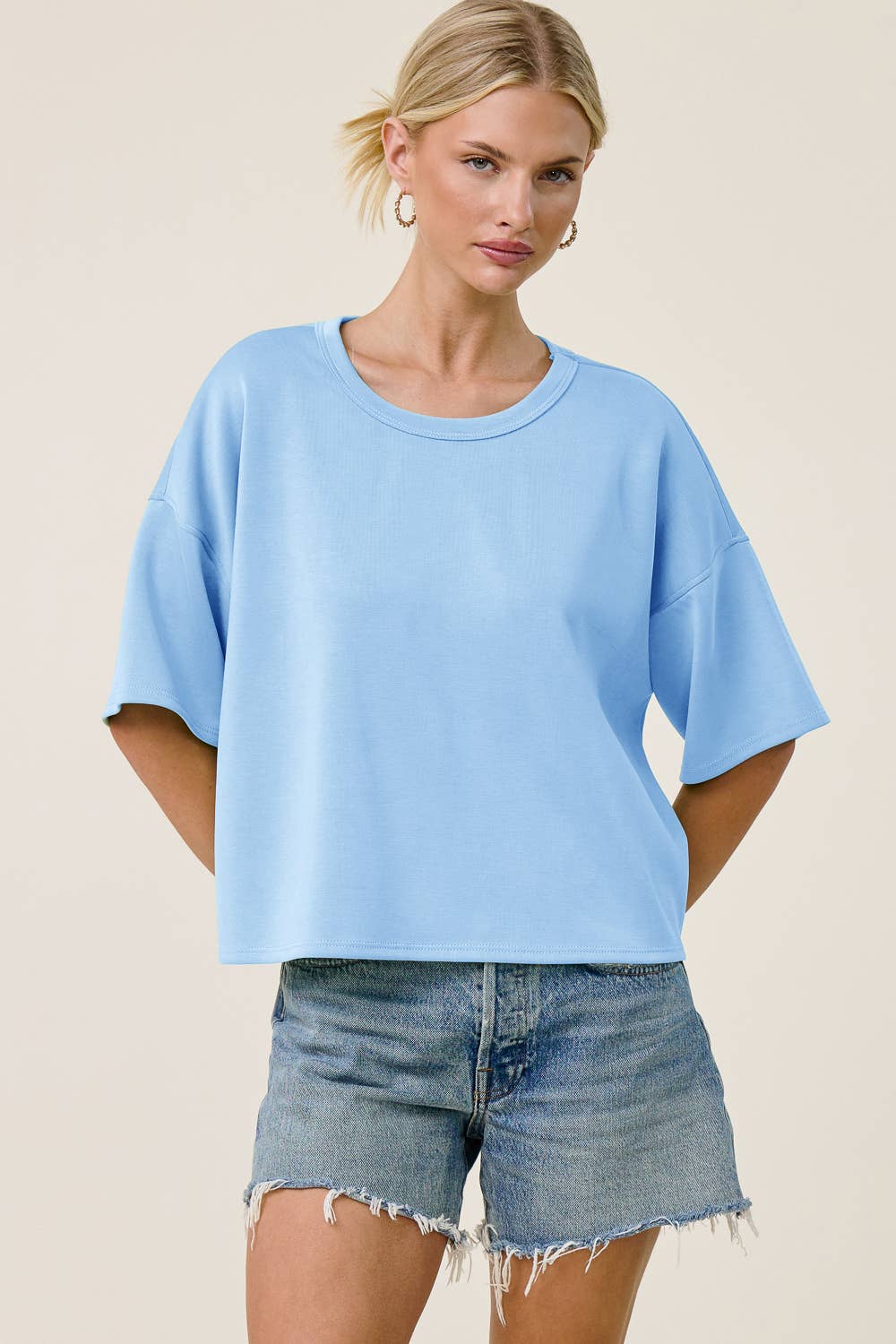 Boxy Short Sleeve Scuba Shirt